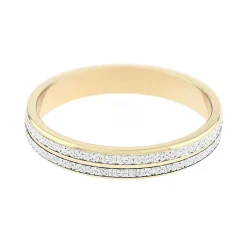 Bague Mixte Alliance EDORA OR 375/1000 Bicolore EDO9357135.375MILL