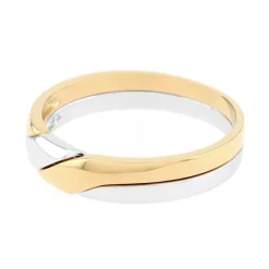 Bague Mixte Alliance EDORA OR 375/1000 Bicolore EDO9351006.375MILL