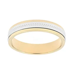 Bague Mixte Alliance OR 750/1000 bicolore