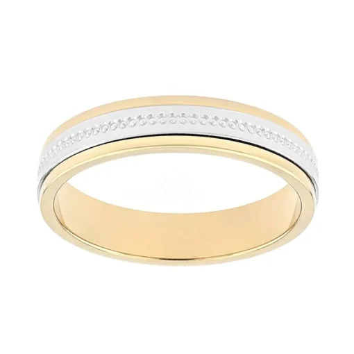 Bague Mixte Alliance OR 750/1000 bicolore