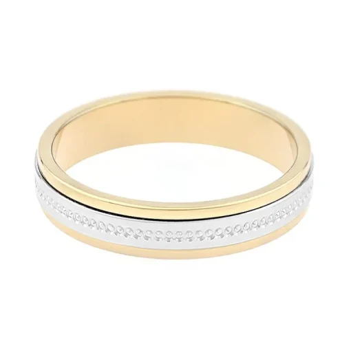 Bague Mixte Alliance OR 750/1000 bicolore