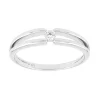 Bague Solitaire Femme EDORA OR 375/1000 Blanc Diamant