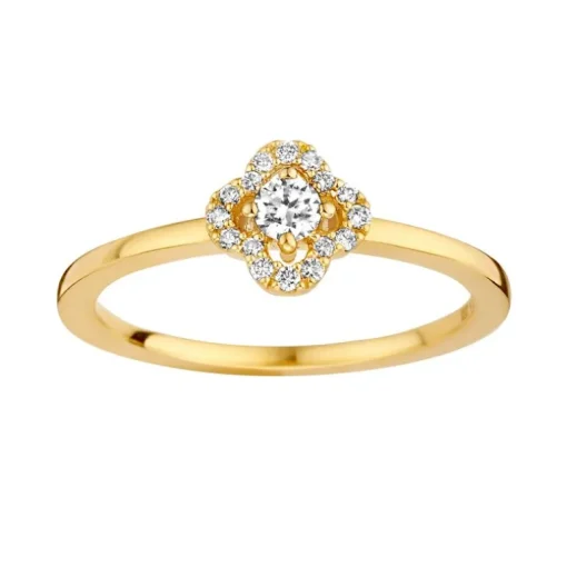 Bague Solitaire Femme One More Salina OR Jaune 750/1000 avec Diamant