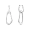 Bouces d'oreilles Femme Pendantes Calvin Klein SCULPTURAL Acier Argenté 35000749