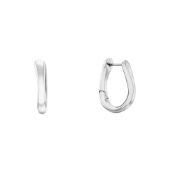Bouces d'oreilles Femme Pendantes Calvin Klein SCULPTURAL Acier Argenté 35000749