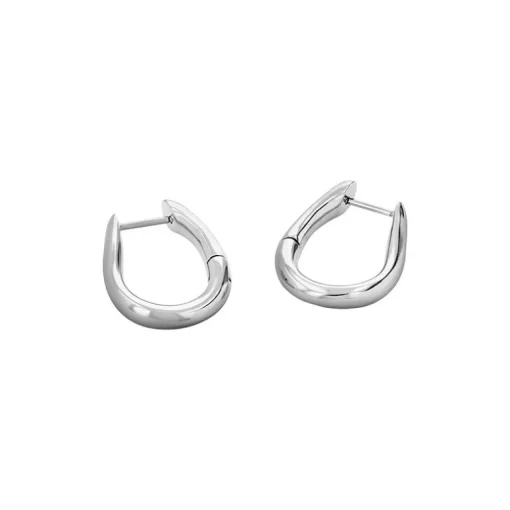 Bouces d'oreilles Femme Pendantes Calvin Klein SCULPTURAL Acier Argenté 35000749