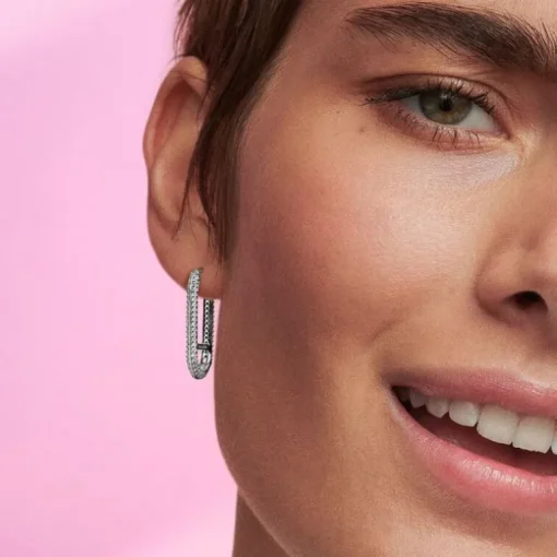Boucle d’Oreille Femme Pandora ME Unique Link Pavé Étendu 292796C01