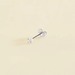 Boucle d'Oreille Femme Piercing Puce Mini AGATHA Argent 925/1000 et Oxyde 02320992-136-TU