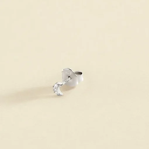 Boucle d'Oreille Femme Piercing Puce Lunita AGATHA Argent 925/1000 et Oxydes 02320760-136-TU