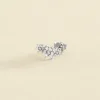 Boucle d'Oreille Femme Piercing Puce Trioflor AGATHA Argent 925/1000 et Oxydes 02320664-136-TU
