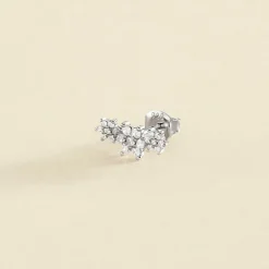 Boucle d'Oreille Femme Piercing Puce Trioflor AGATHA Argent 925/1000 et Oxydes 02320664-136-TU