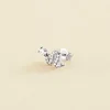 Boucle d'Oreille Femme Piercing Puce Snaky AGATHA Argent 925/1000 et Oxydes 02320980-136-TU