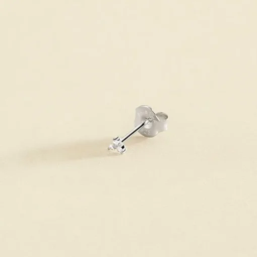 Boucle d'Oreille Femme Piercing Puce Minpunta AGATHA Argent 925/1000 et Oxydes 02320766-136-TU