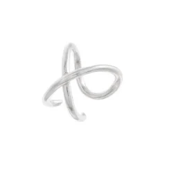 Boucle d'Oreille Unité Faux Piercing Femme AGATHA FILS CROISÉS Argent 925/1000