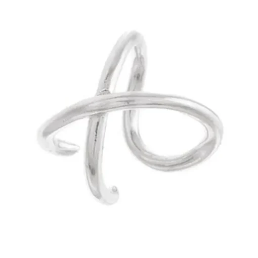 Boucle d'Oreille Unité Faux Piercing Femme AGATHA FILS CROISÉS Argent 925/1000