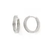 Boucles d'Oreille Créoles Femme EDORA COLLECTION ESSENTIAL Argent 925/1000 Oxydes de Zirconium