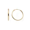 Boucles d'Oreille Créoles 16mm Femme EDORA COLLECTION ESSENTIAL Or 375/1000