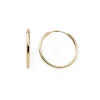 Boucles d'Oreille Créoles 12mm Femme EDORA COLLECTION ESSENTIAL Or 375/1000