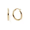 Boucles d'Oreille Créoles 20mm Femme EDORA COLLECTION ESSENTIAL Or 375/1000