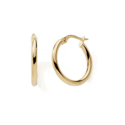 Boucles d'Oreille Créoles 60mm Femme EDORA COLLECTION ESSENTIAL Or 375/1000