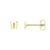 Boucles d'Oreilles Enfant Papillons OR 375/1000 Jaune