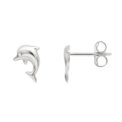 Boucles d'Oreilles Enfant Puces EDORA ARGENT 925/1000 Dauphin EDO335227