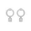 Boucles d'Oreilles Femme Pendantes Swarovski Constella Argenté et Cristaux 5563278