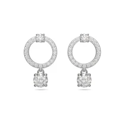 Boucles d'Oreilles Femme Pendantes Swarovski Constella Argenté et Cristaux 5563278