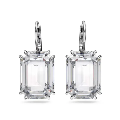 Boucles d'Oreilles Femme Pendantes Swarovski Millenia Argenté et Cristaux 5636569