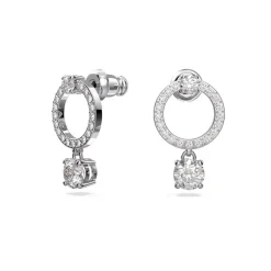 Boucles d'Oreilles Femme Pendantes Swarovski Constella Argenté et Cristaux 5563278