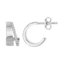 Boucles d'Oreilles Femme ARGENT 925/1000 et Oxydes