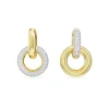 Boucles d'Oreilles Femme Anneaux SWAROVSKI DEXTERA BOUCLE ENTRELACEE Plaqué Ton Or