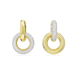 Boucles d'Oreilles Femme Anneaux SWAROVSKI DEXTERA BOUCLE ENTRELACEE Plaqué Ton Or