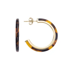 Boucles d'Oreilles Femme Créoles GO MADEMOISELLE Acier Doré 608522