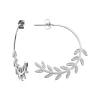 Boucles d'Oreilles Femme Créoles GO MADEMOISELLE Acier Argenté 608494