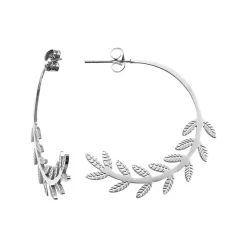 Boucles d'Oreilles Femme Créoles GO MADEMOISELLE Acier Argenté 608494