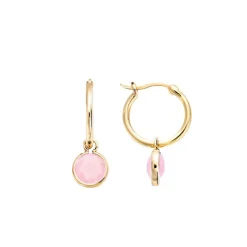 Boucles d'Oreilles Femme Créoles GO MADEMOISELLE Plaqué Or 606551