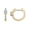Boucles d'Oreilles Femme Créoles EDORA PLAQUE OR Jaune et Oxydes EDO66400072