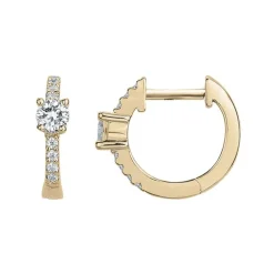Boucles d'Oreilles Femme Créoles EDORA PLAQUE OR Jaune et Oxydes EDO66400072