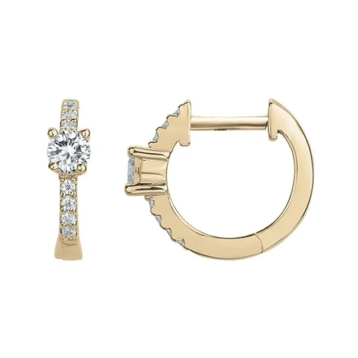 Boucles d'Oreilles Femme Créoles EDORA PLAQUE OR Jaune et Oxydes EDO66400072