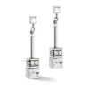 Boucles d'Oreilles Femme COEUR DE LION GEOCUBE® ICONIC NATURE CHAIN BLANC Acier Inoxydable