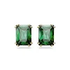 Boucles d'Oreilles Femme Clous SWAROVSKI MATRIX Plaqué Ton Or