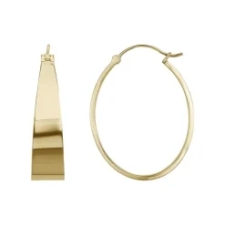 Boucles d'oreilles Femme Créoles PHEBUS acier doré