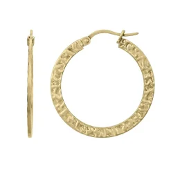 Boucles d'oreilles Femme Créoles PHEBUS acier doré