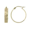 Boucles d'oreilles Femme Créoles PHEBUS acier doré