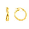 Boucles d'Oreilles Femme Créoles OR 375/1000 Jaune