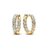 Boucles d'Oreilles Femme Créoles Pandora Timeless Éternité Rang Scintillant 263002C01
