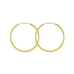 Boucles d'Oreilles Femme Créoles OR 375/1000 Jaune