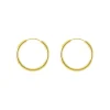 Boucles d'Oreilles Femme Créoles OR 375/1000 Jaune