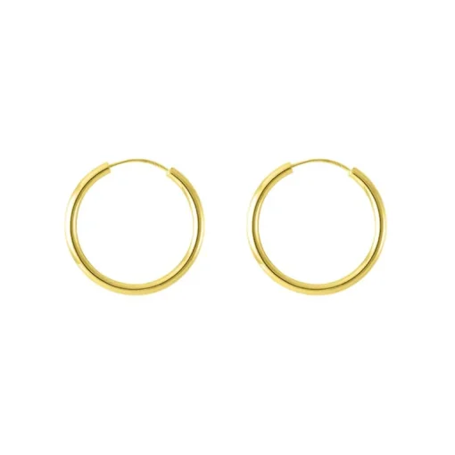 Boucles d'Oreilles Femme Créoles OR 375/1000 Jaune
